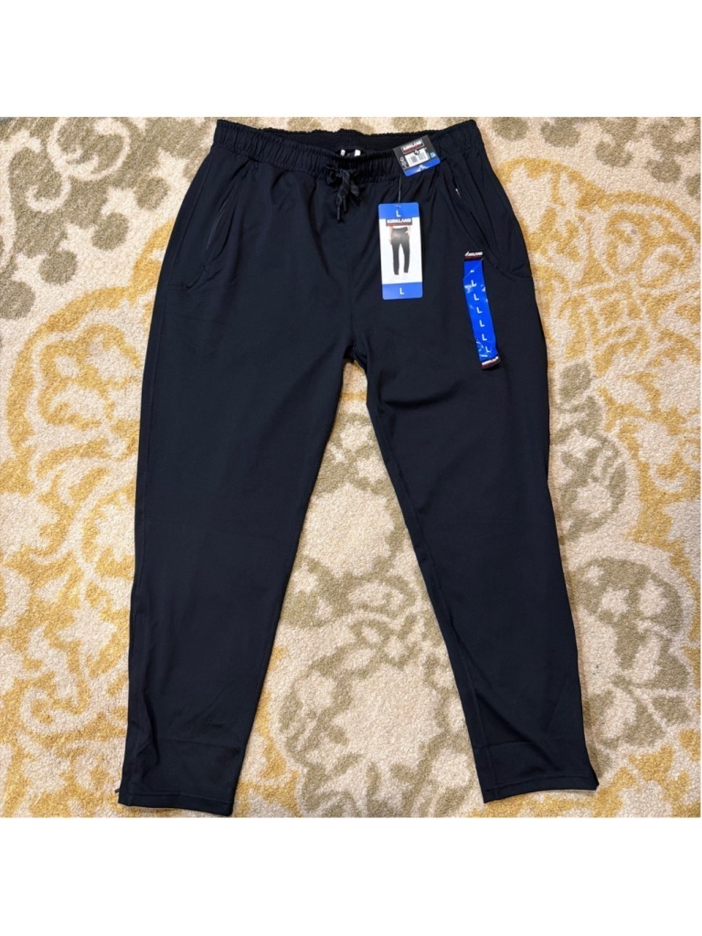 Kirkland Signature Black Active Pants Men's Large